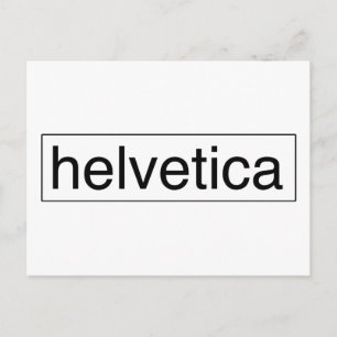 Helvetica Postkarte
