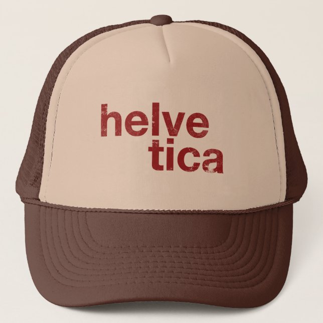 Helvetica Truckerkappe (Vorderseite)