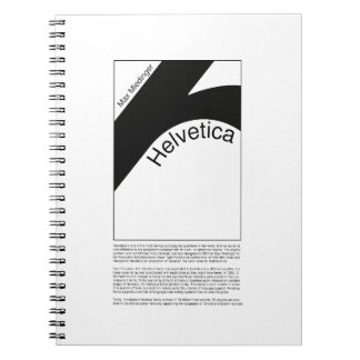 Helvetica Typography | Demo Design Notizblock