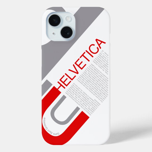 Helvetica Typography | Design Case-Mate iPhone Hülle (Rückseite)