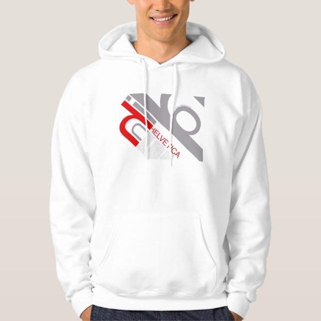 Helvetica Typography | Design Hoodie (Vorderseite)