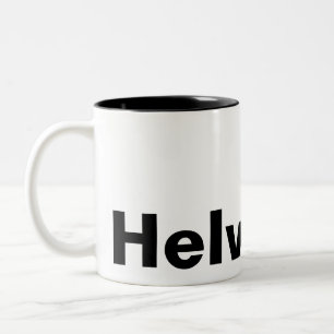 HELVETICA ZWEIFARBIGE TASSE