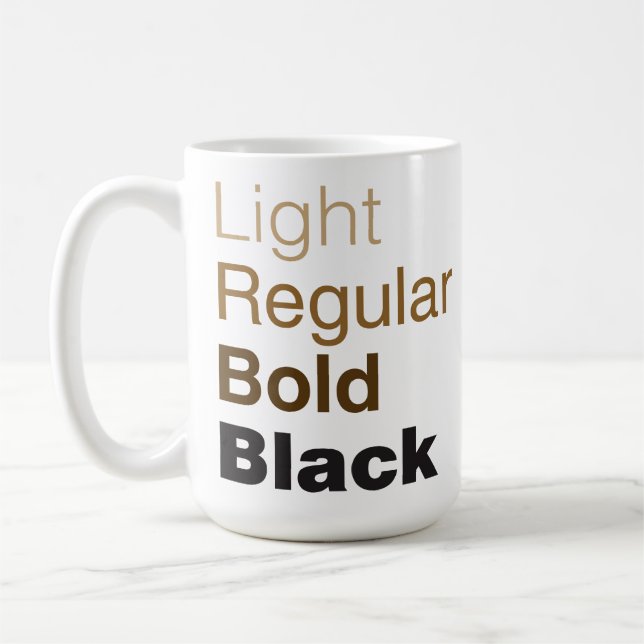 Helveticafamilien-Kaffee-Tasse Tasse (Links)