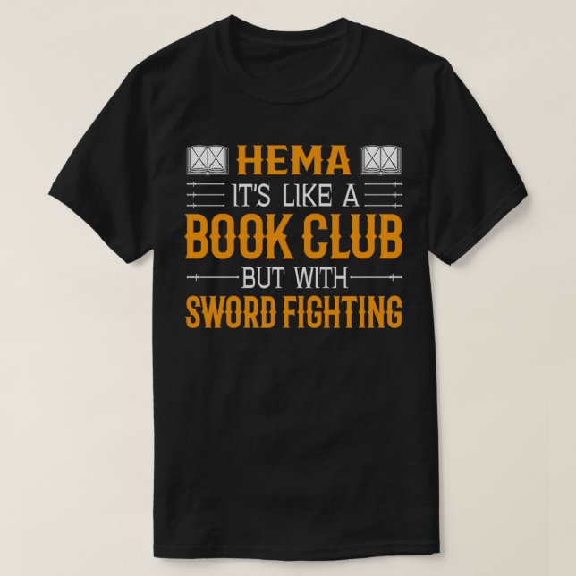 HEMA Historisches Schwert der europäischen Kampfku T-Shirt (Design vorne)