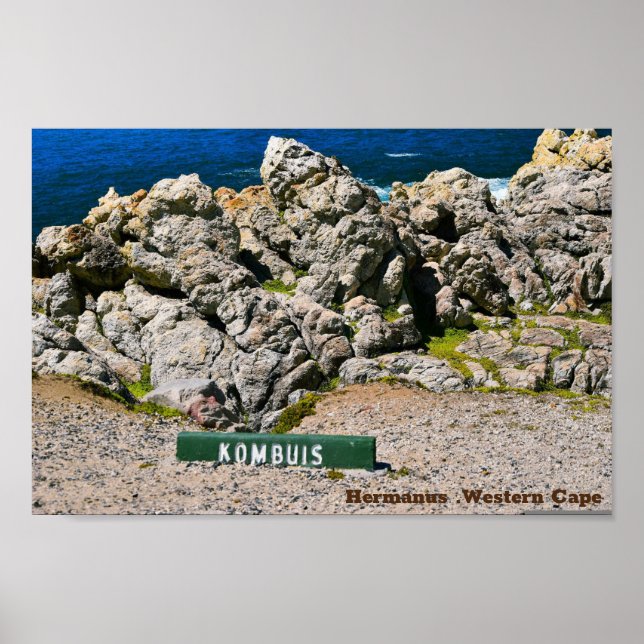 Hemanus Rocks, Western Cape Poster (Vorne)