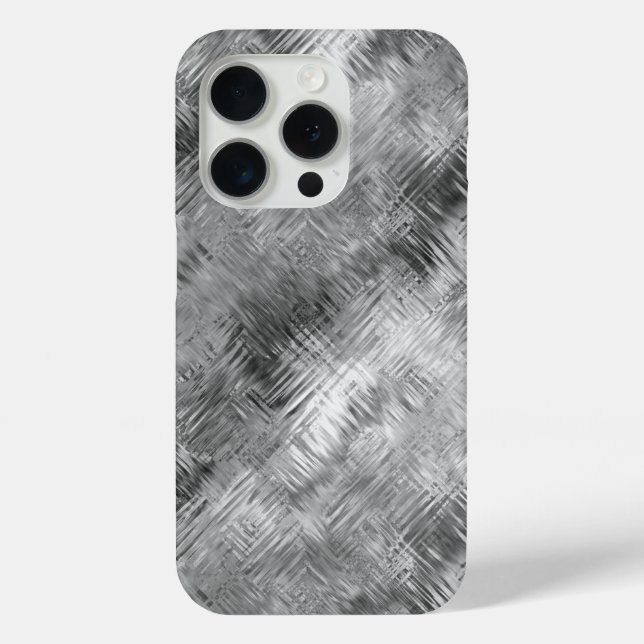 Hematite Gray Scribbled Texture Case-Mate iPhone Hülle (Rückseite)