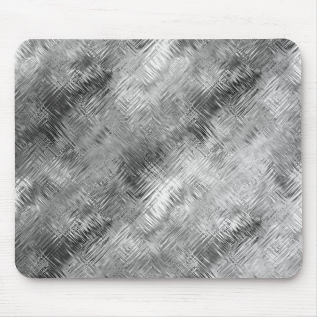 Hematite Gray Scribbled Texture Mousepad (Vorne)