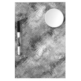 Hematite Gray Scribbled Texture Trockenlöschtafel Mit Spiegel