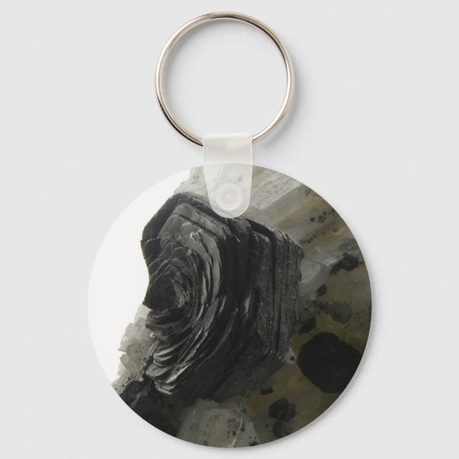 Hematite Iron Rose Schlüsselanhänger (Vorderseite)