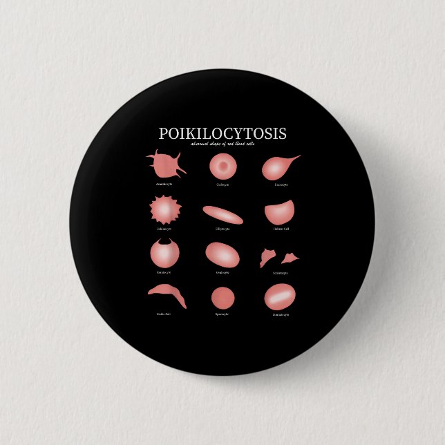 Hematology Red Blood Cell Laboratory Science Hemat Button (Vorderseite)