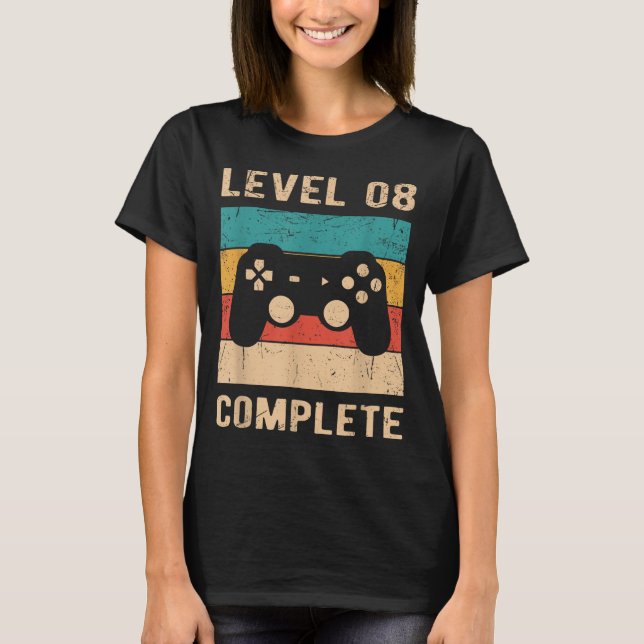 Hemd 8. Hochzeitsjubiläum Ehemann Ehefrau T-Shirt (Vorderseite)