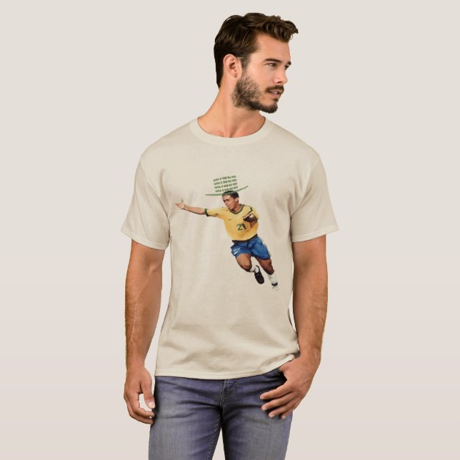 Hemd Brasilien Ronaldinho Gaucho Tor von Hut 1999 T-Shirt (Vorne ganz)