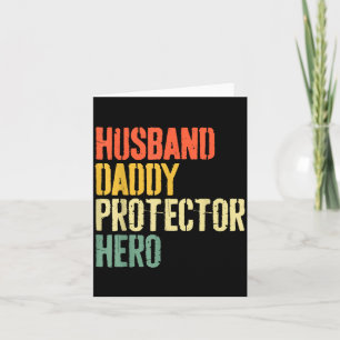 Hemd Ehemann Daddy Beschützer Held Vater Karte
