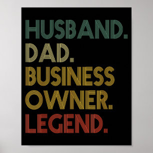 Hemd Ehemann Vater Unternehmer Legende Poster
