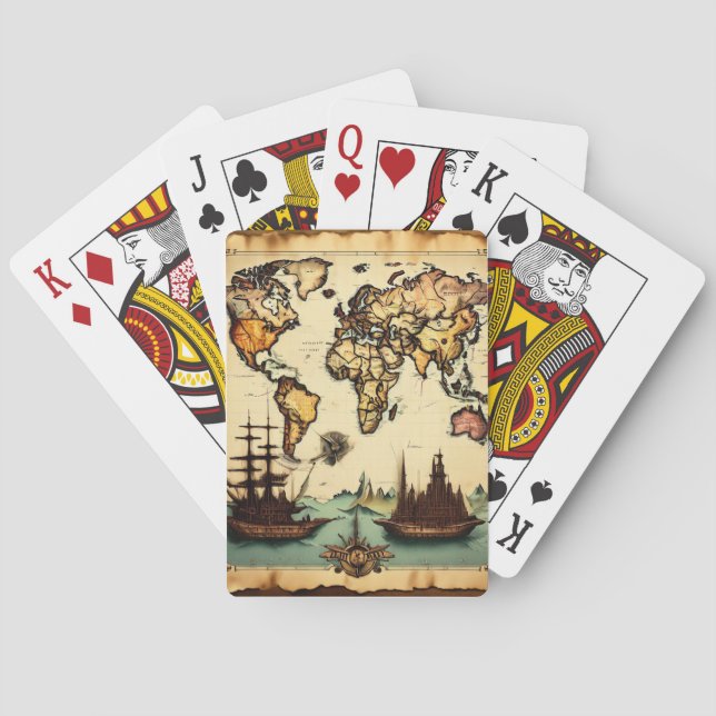 Hemd "Epoche der Großen Entdeckungen" Spielkarten (Rückseite)