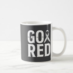 Hemd geh rot Herzkrankheit Monat Kaffeetasse