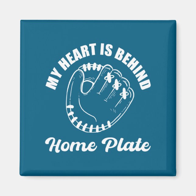 Hemd hinter der Home Plate Baseball-Trainer Magnet (Vorne)