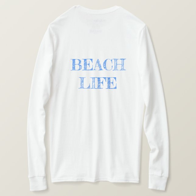 Hemd; Leuchtturm 5; blau T-Shirt (Design Rückseite)