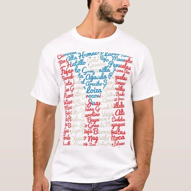 Hemd mit den Städten T-Shirt (Vorderseite)