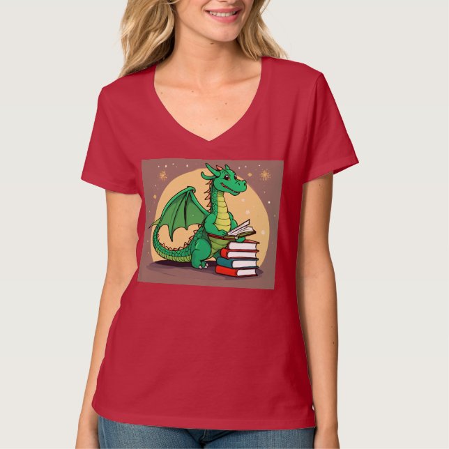 Hemd mit Drache vorne und Löwe hinten T-Shirt (Vorderseite)