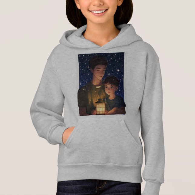 Hemd mit einem Bild von Mädchen und ihrer Mutter Hoodie (Vorderseite)