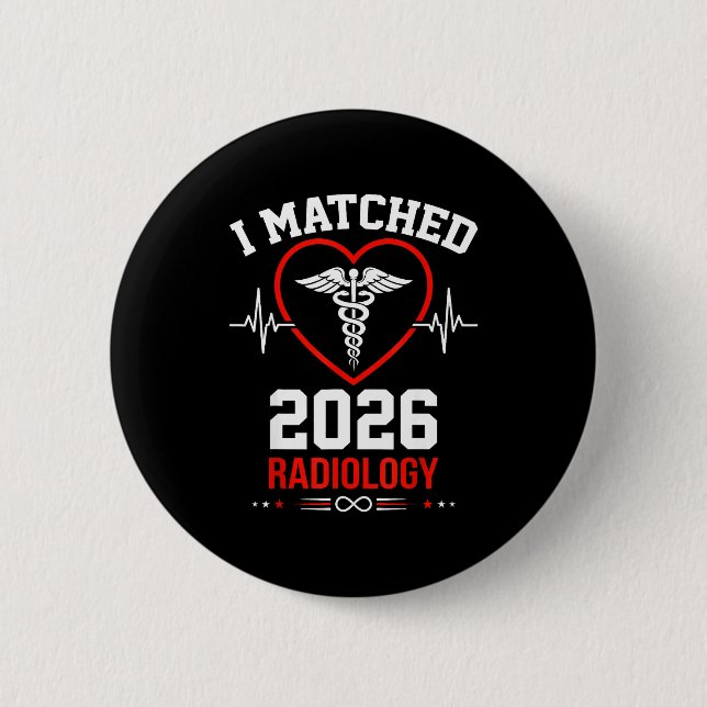 Hemd passt Radiologie-Residency-Match-Tag Button (Vorderseite)