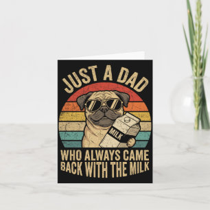 Hemd Pug Papa Dad Kam Zurück Karte