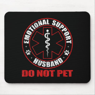 Hemd Rücken Emotionaler Unterstützung Ehemann Nich Mousepad