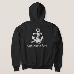 Hemd - Schiffsanker mit Namen (hinten) Hoodie