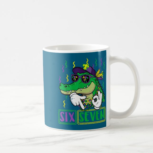 Hemd Six Seven Alligator 6 7 Kaffeetasse (Rechts)