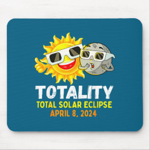 Hemd Totale Sonnenfinsternis Brille Sonne Mousepad