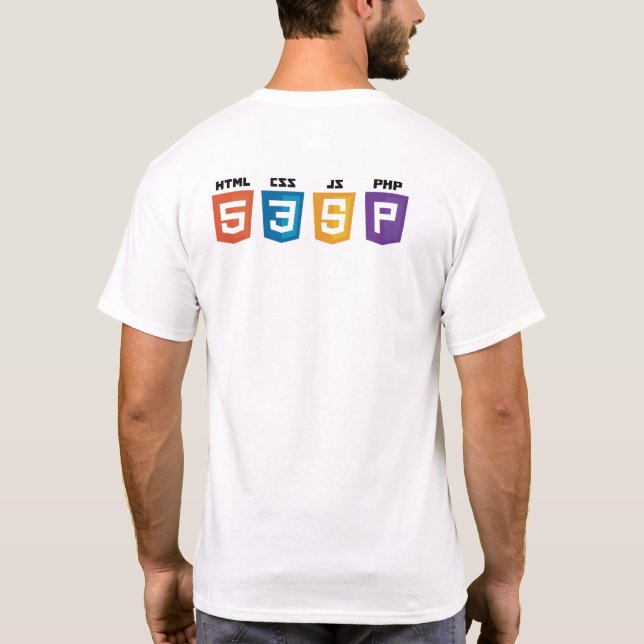 Hemd Web develop T-Shirt (Rückseite)