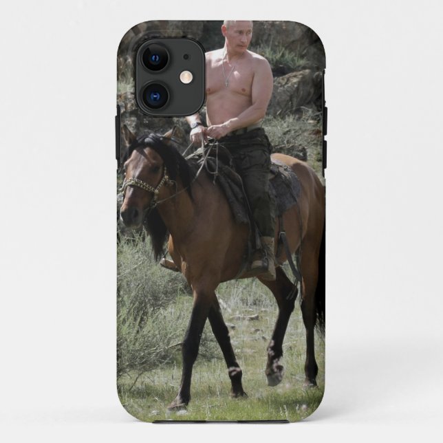 Hemdloser Putin reitet ein Pferd Case-Mate iPhone Hülle (Rückseite)