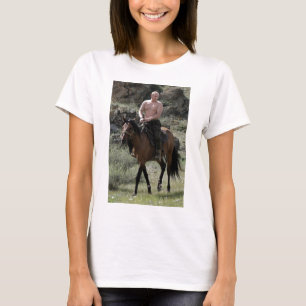 Hemdloser Putin reitet ein Pferd T-Shirt