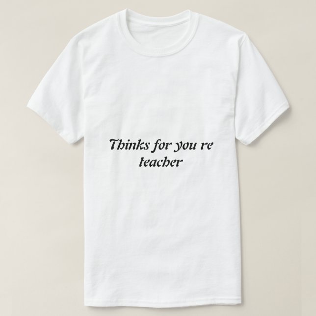 Hemdmännchen für Lehrer T-Shirt (Design vorne)