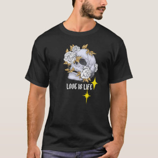 Hemdmoussel mit Blume T-Shirt