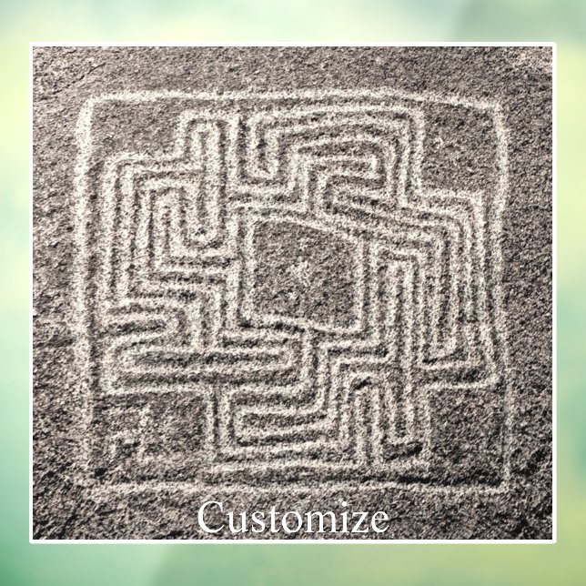 Hemet Maze Stone Thunder_Cove  Fensteraufkleber (Blatt 3)