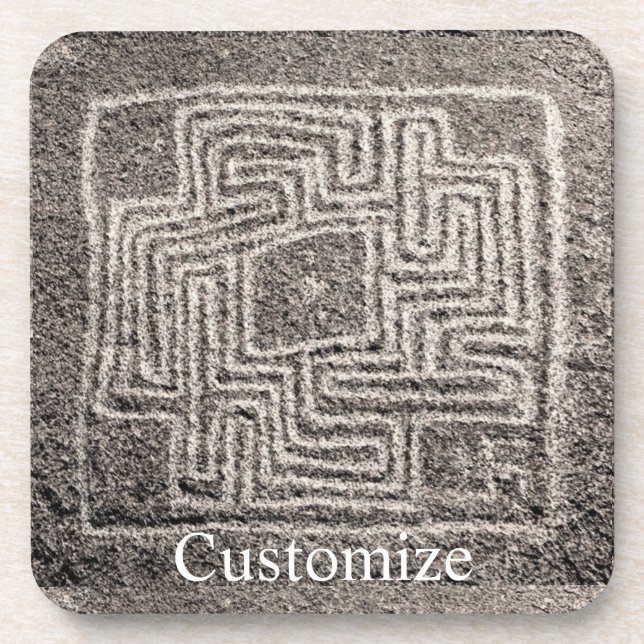 Hemet Maze Stone Thunder_Cove Getränkeuntersetzer (Vorderseite)
