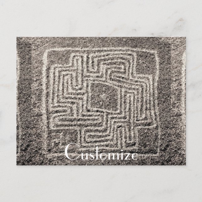 Hemet Maze Stone Thunder_Cove Postkarte (Vorderseite)
