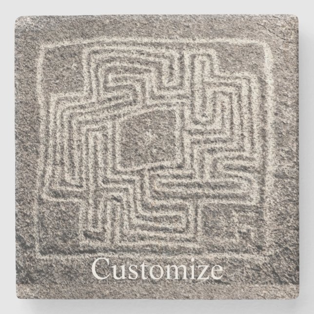 Hemet Maze Stone Thunder_Cove Steinuntersetzer (Vorderseite)