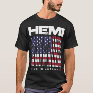 Hemi Barcode gemacht in der Muskel-Auto heißes R T-Shirt