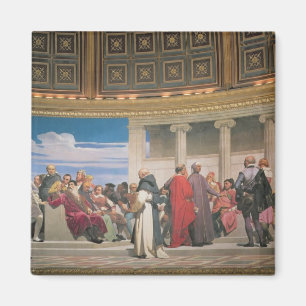 Hemicycle: Artists of All Ages, Detail des rechten Magnet