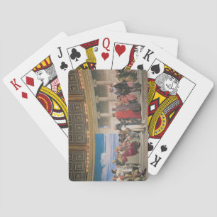 Hemicycle: Artists of All Ages, detail of the righ Spielkarten