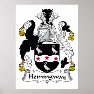 Hemingway-Familienwappen Poster