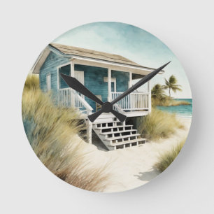 Hemingway Hideaway - 4 Runde Wanduhr