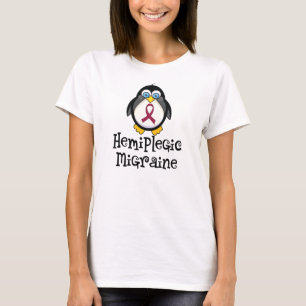 Hemiplegic Migräne-Bewusstseins-Pinguin T-Shirt