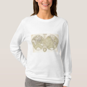 Hemisphäre-Atlas-Karte T-Shirt