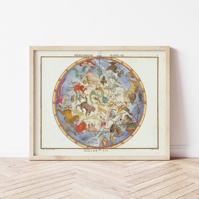 Hemisphäre Boreal | John Flamsteed Poster (Von Creator hochgeladen)