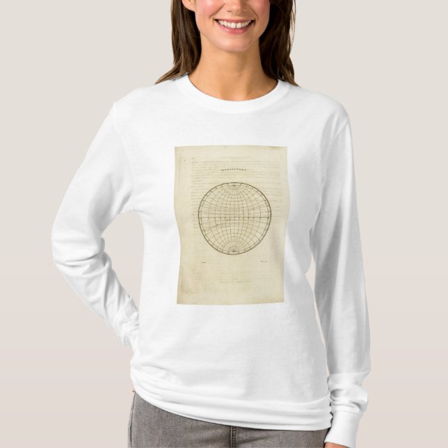 Hemisphärekarte T-Shirt (Vorderseite)