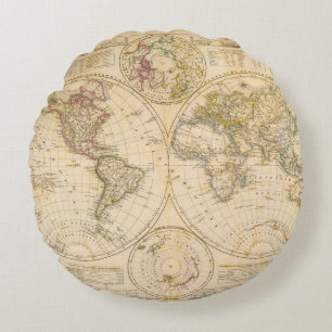 Hemisphären Rundes Kissen